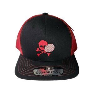 Cambridge Pit Bull PB222 Trucker Hat One Size Snapback Skull Crossbones NWT